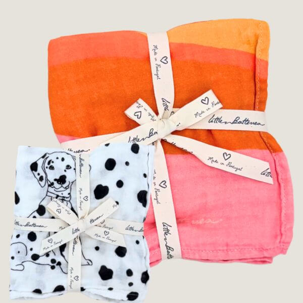 The First Days Gift Set — Golden Indra Blanket & Allure en Noir Muslin