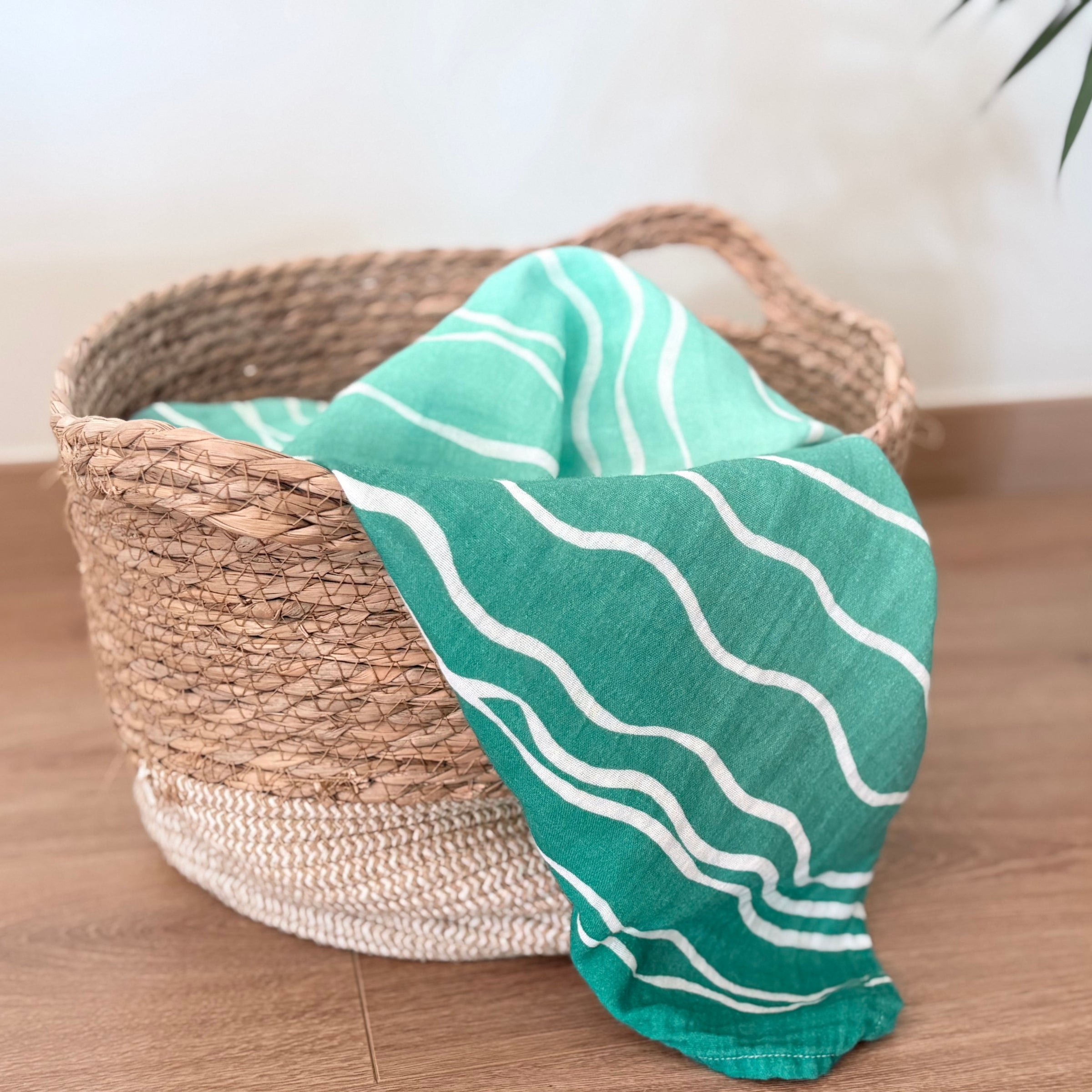 Manta de algodão orgânico Indie para envolver bebés — Indra